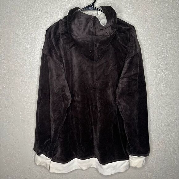 Y2K Avirex Reversible Full Zip Velour Hoodie XL - Picture 4 of 7